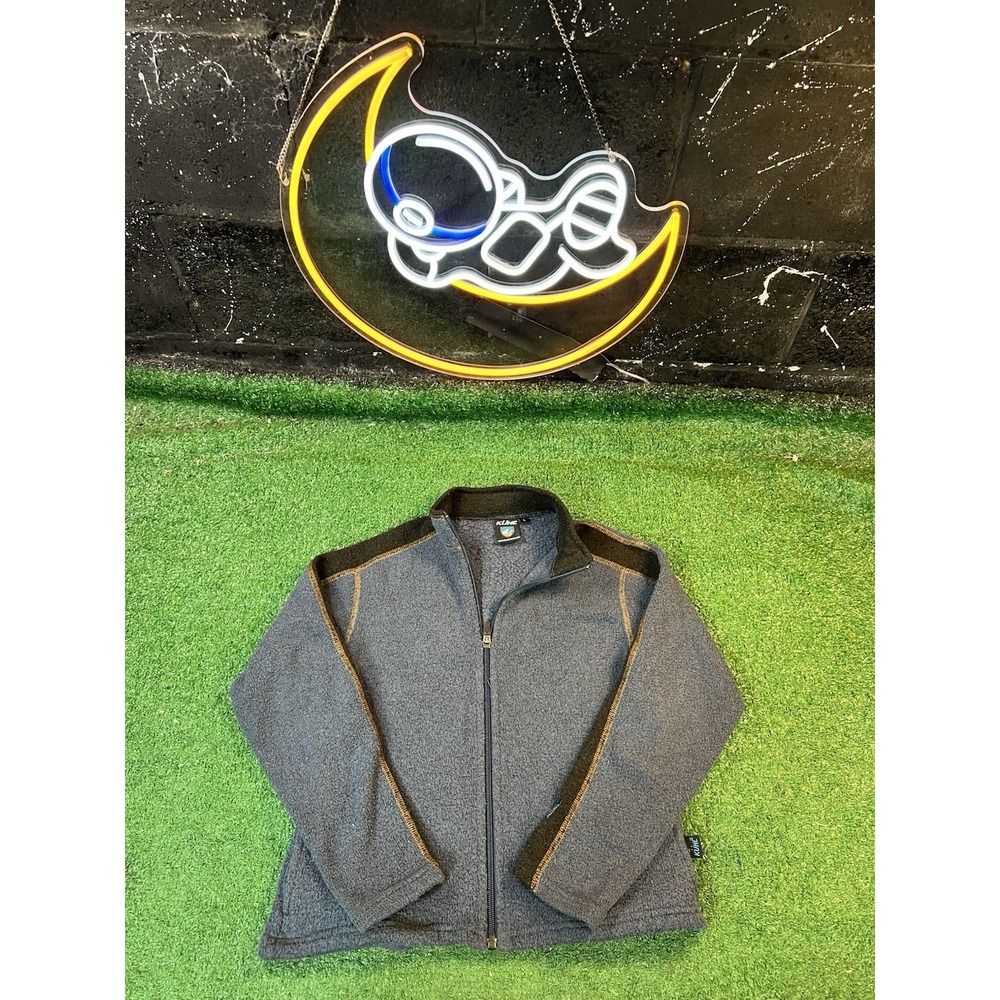 Kuhl Alfpaca Fleece‎ Full Zip Youth Jacket Outdoors Outerwear Dark Blue Size LG